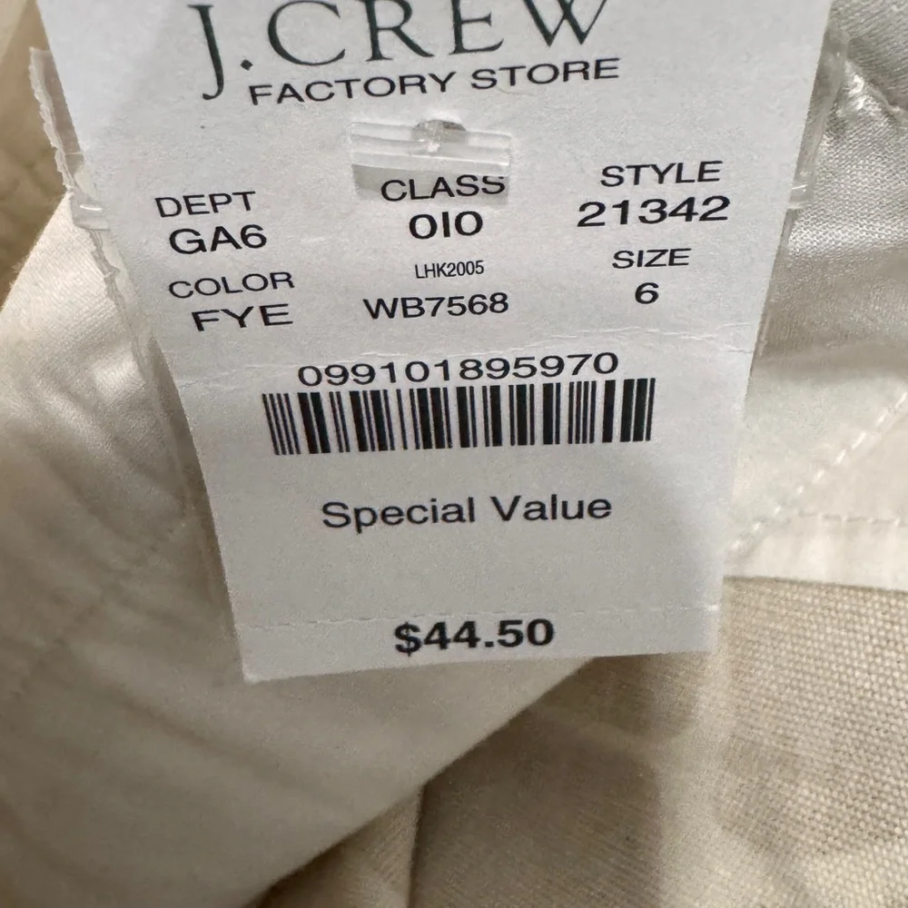 J. Crew Brown and Cream Shorts  size 6